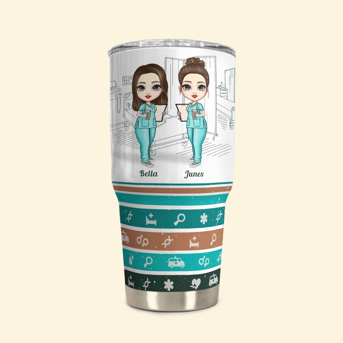 Saving Lives And Crazy Shifts Made Us Friends - Personalized 30oz Tumbler - Gift For Doctor, Nurse, Colleagues, Appreciation Gift