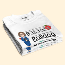 School Mascot Custom Apple Name Teacher - Personalized Shirt