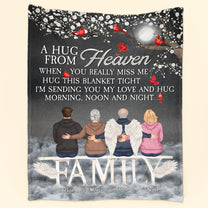 Memorial Gift For Family For Christmas - Personalized Christmas Blanket
