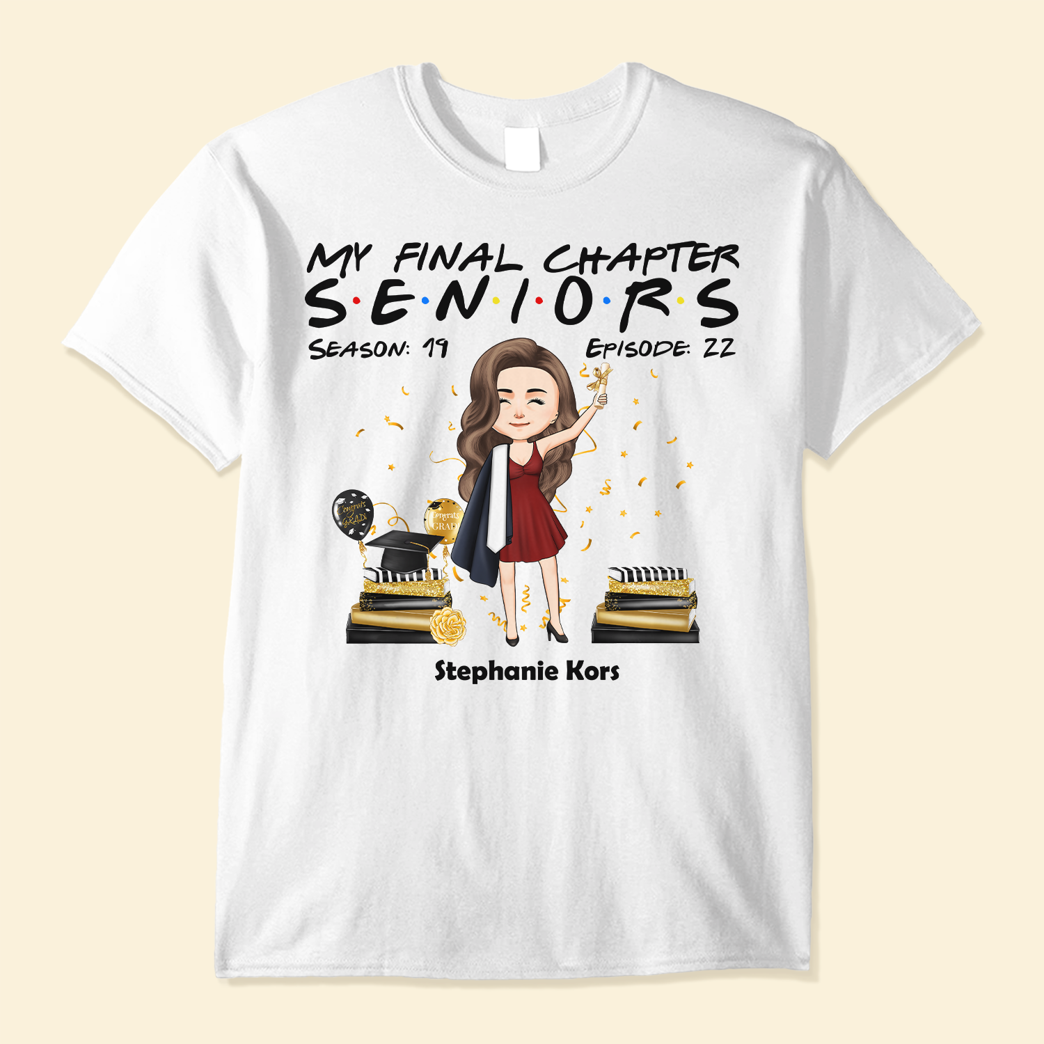 Senior 2022 - Personalized Shirt - Graduation, Congratulation  Gift For Son & Daughter, Granddaughter & Grandson, Friends 