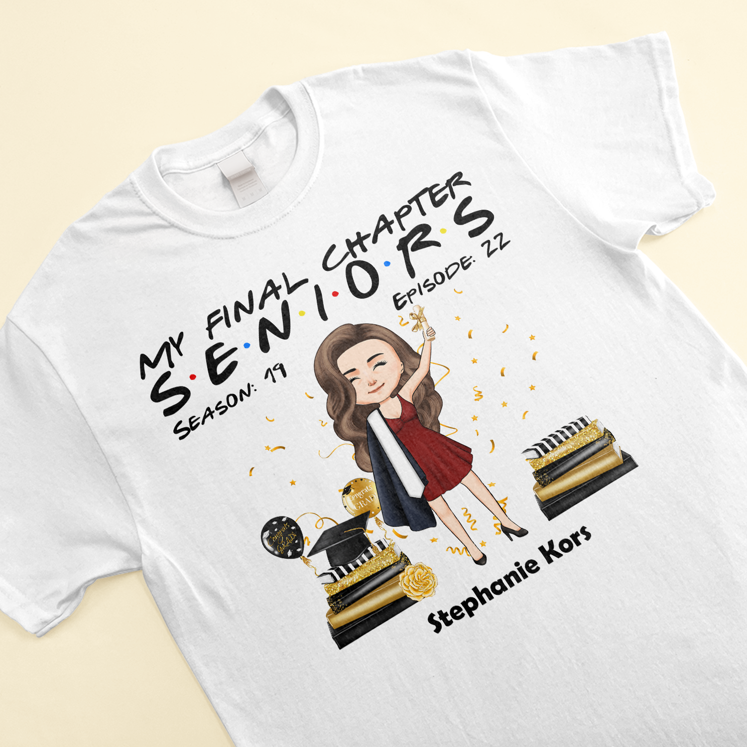 Senior 2022 - Personalized Shirt - Graduation, Congratulation  Gift For Son & Daughter, Granddaughter & Grandson, Friends 