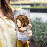 She Had The Soul Of A Gypsy, Hippie - Personalized Acrylic Tumbler With Straw