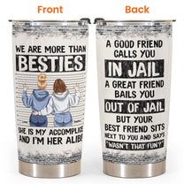 I'm Only Here To Establish My Alibi - Engraved Stainless Steel Tumbler,  Funny Gift For Him, Personalized Alibi Tumbler