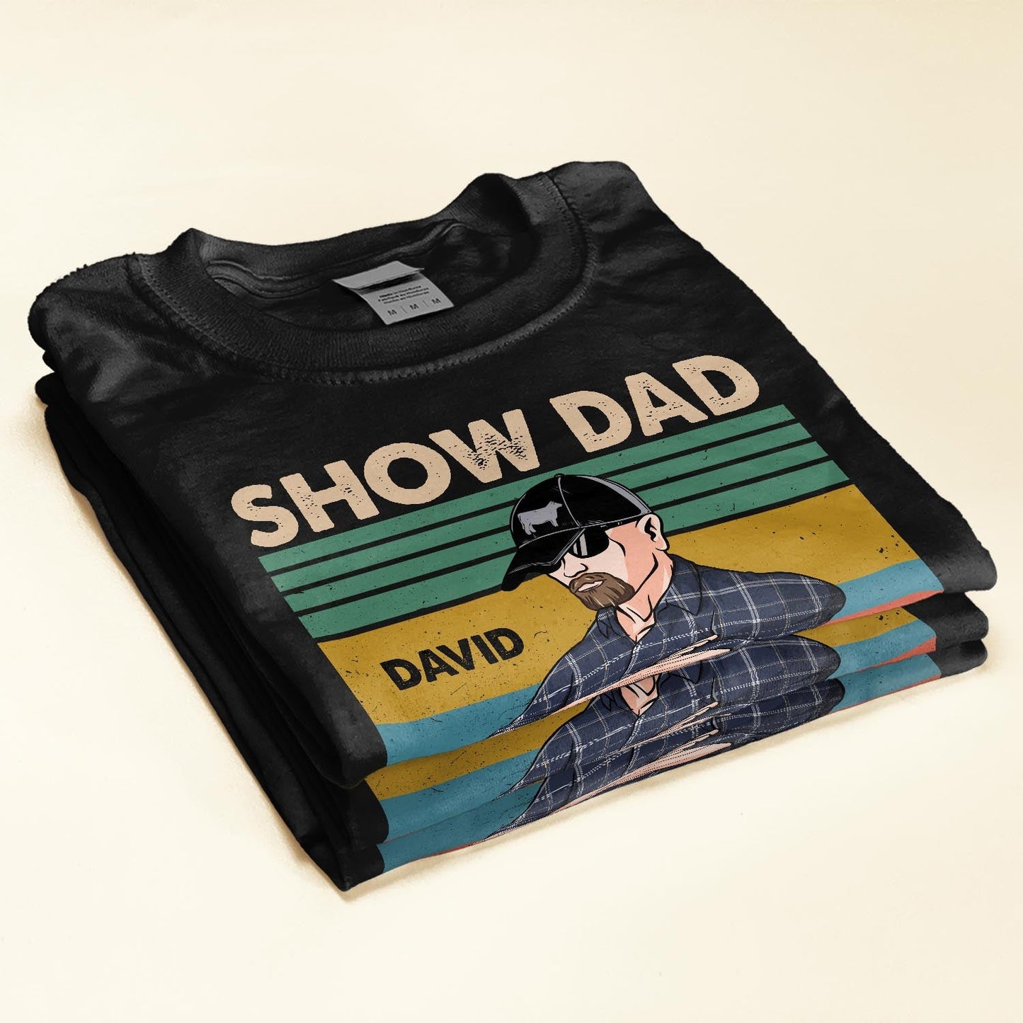 Show Dad I Don't Show I Provide The Dough  - Personalized Shirt - Father's Day, Birthday Gift For Livestock Show Dad, Heifer Dad, Goat Show Dad