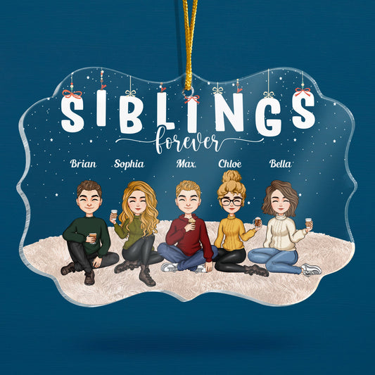 Siblings Forever - Personalized Acrylic Ornament