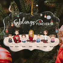 Siblings Forever - Personalized Acrylic Ornament