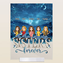 Siblings Forever - Personalized Acrylic Plaque