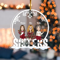 Siblings Forever - Personalized Custom Shaped Acrylic Ornament - Christmas Gift For Family, Dad, Mom, Sisters, Brothers