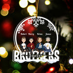 Sisters Forever - Personalized Custom Shaped Acrylic Ornament - Christmas Gift For Family, Sisters, Brothers