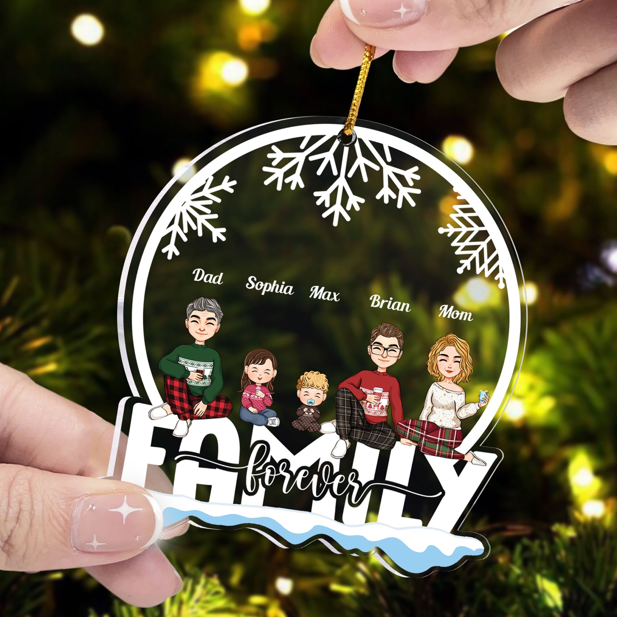 Siblings Forever With Little Ones - Personalized Siblings Ornament