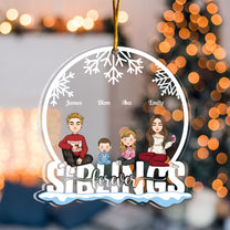 Siblings Forever With Little Ones - Personalized Siblings Ornament