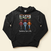 Sistas - Personalized Shirt - Gift For Friends - Cartoon Girl