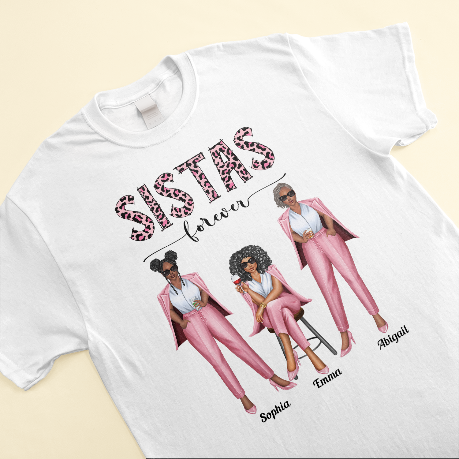 Sistas, Besties Forever - Personalized Shirt - Birthday Gift For Sistas, Sisters, Besties