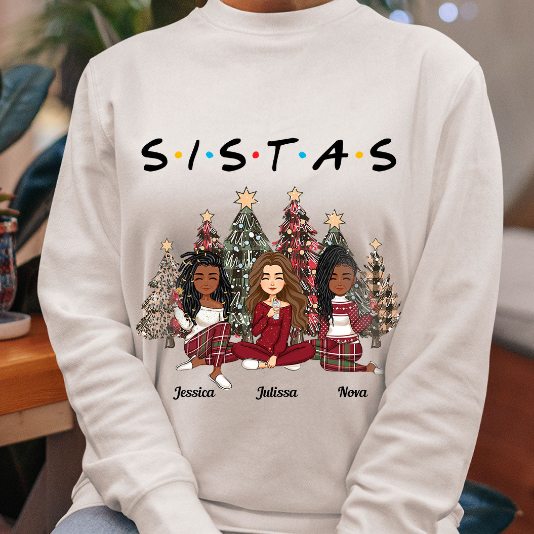  Sistas Forever Christmas Gift - Personalized Shirt