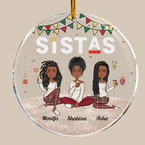 Sistas Forever - Personalized Friends Ornament