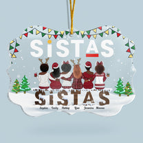 Sistas - Personalized Acrylic Ornament - Christmas, New Year Gift For Sistas, Sister, Besties, Best Friends, Soul Sisters