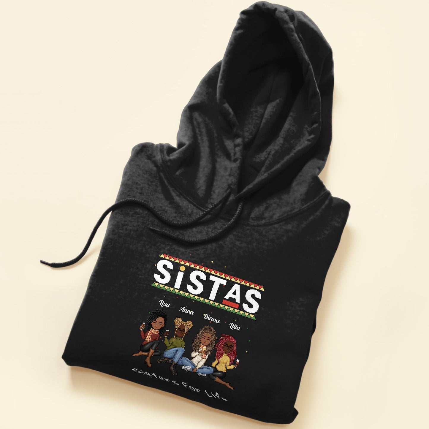 Sistas Sisters For Life - Personalized Shirt - Hoodie Gifts For Women, Sisters, Sistas