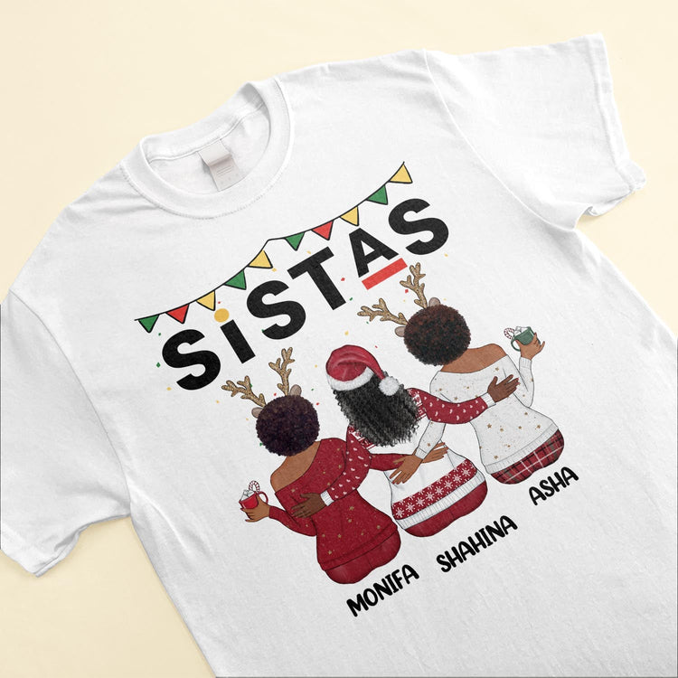 Sistas Soul Sisters - Personalized Shirt - Christmas Gift For Sister