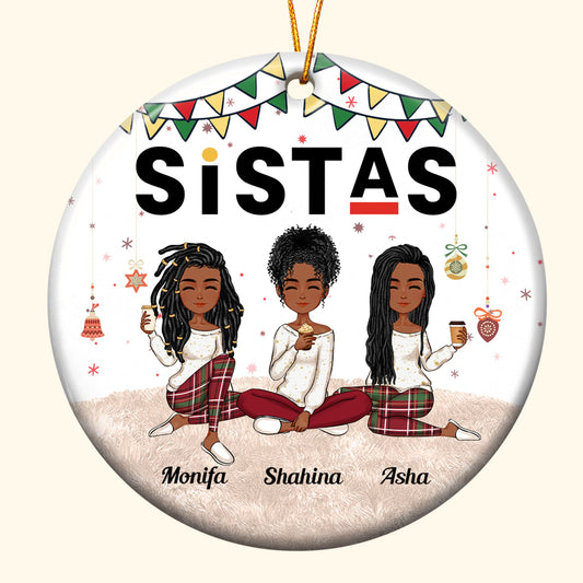 Sistas Forever - Personalized Friends Ornament