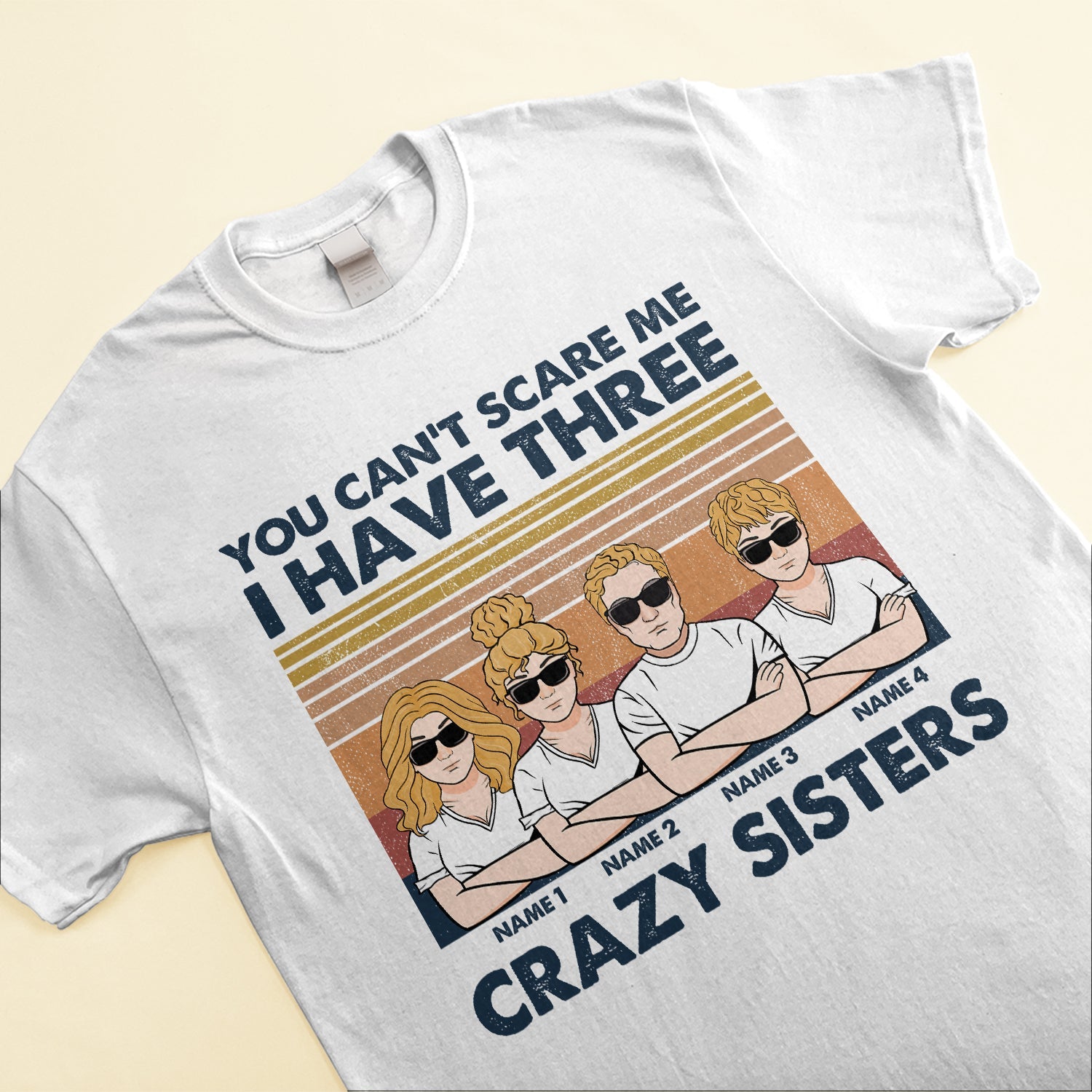 Sister Brother Funny - Personalized Shirt - Birthday Gift For Brother - You Can't Scare Me