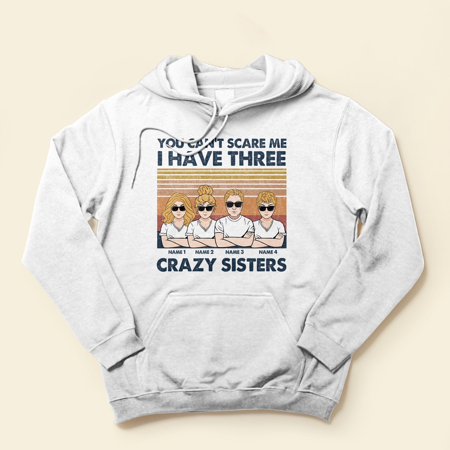 Sister Brother Funny - Personalized Shirt - Birthday Gift For Brother - You Can't Scare Me