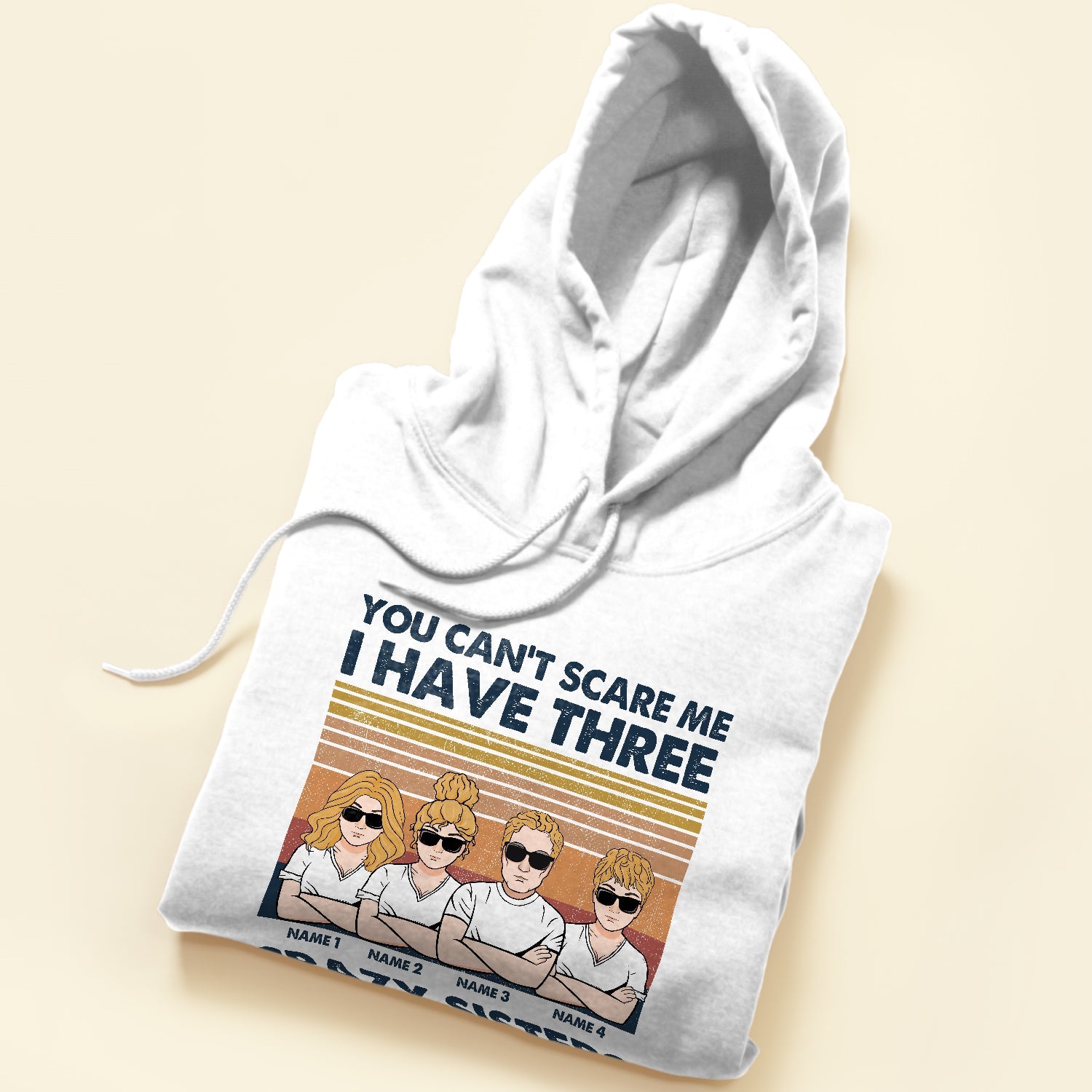 Sister Brother Funny - Personalized Shirt - Birthday Gift For Brother - You Can't Scare Me