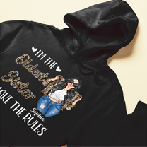 Sisters Are The Rules - Personalized Shirt - Birthday Gift For Sisters, Sistas - Leopard Jacket Girls