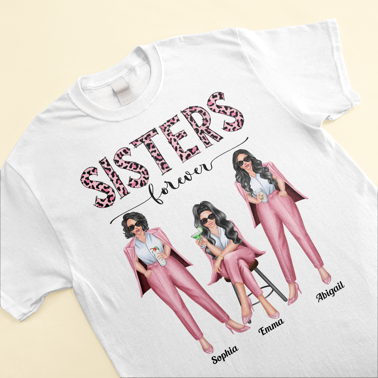 Sisters, Besties Forever - Personalized Shirt - Birthday Gift For Sistas, Sisters, Besties