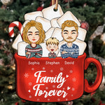Sisters - Family Forever - Personalized Custom Shaped Wooden Ornament - Christmas, New Year Gift For Family, Sisters, Brothers, Siblings