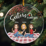 Sisters Forever 2026 - Personalized Circle Acrylic Ornament