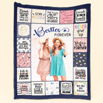Sisters Forever Friendship Soul Sisters - Personalized Photo Blanket
