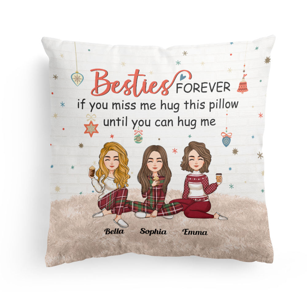 Sisters Forever Hug This Pillow - Personalized Pillow (Insert Included)