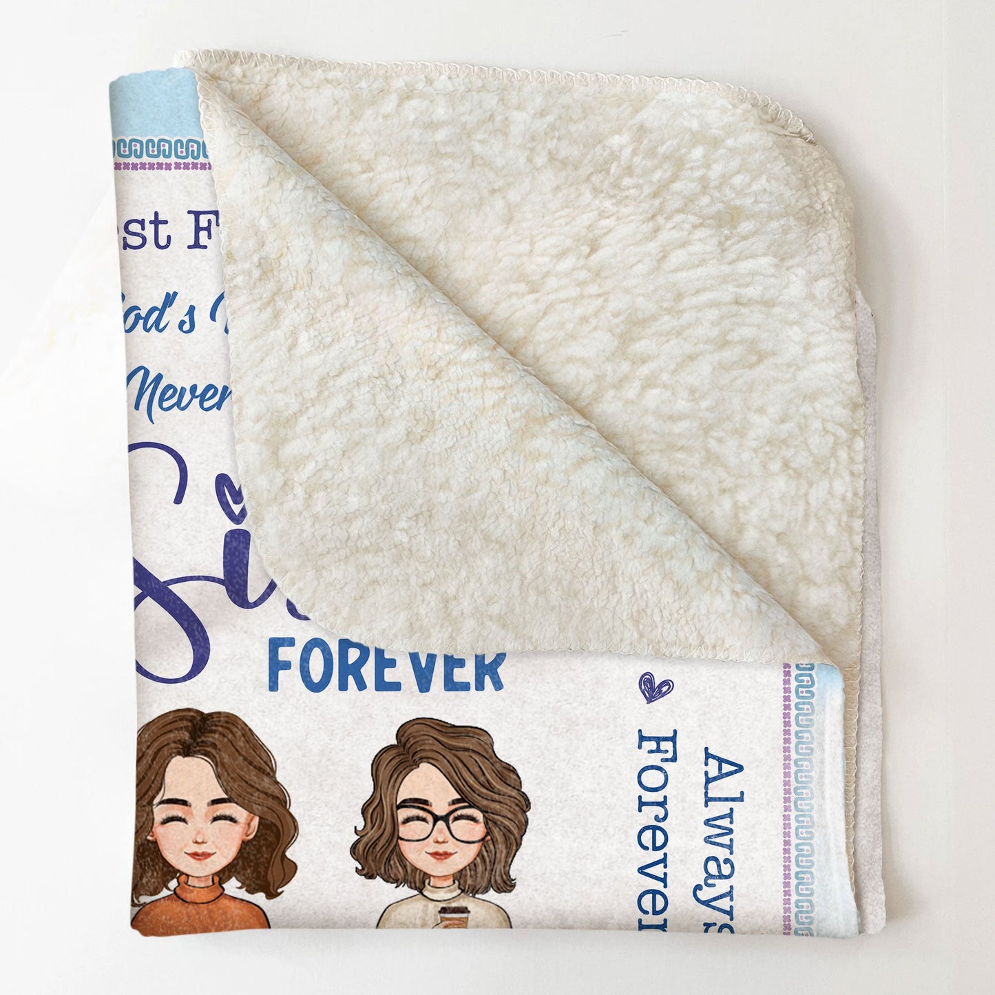 Sisters Forever - Personalized Sister Blanket