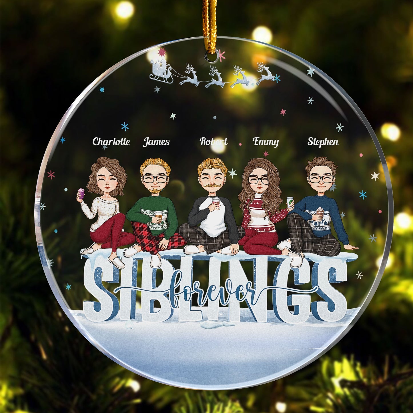 Sisters Forever - Personalized Sister Ornament