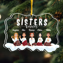 Sisters Forever - Personalized Custom Shaped Acrylic Ornament