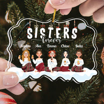 Sisters Forever - Personalized Custom Shaped Acrylic Ornament