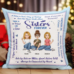 Sisters Forever - Personalized Pillow (Insert Included)