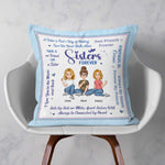 Sisters Forever - Personalized Pillow (Insert Included)