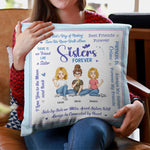 Sisters Forever - Personalized Pillow (Insert Included)