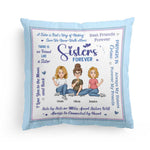 Sisters Forever - Personalized Pillow (Insert Included)