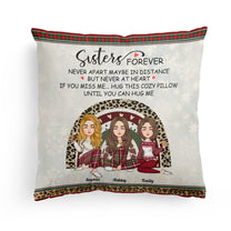 Sisters Hug This Cozy Pillow - Personalized Pillow (Insert Included) - Christmas, New Year Gift For Sisters, Sistas, Besties, Soul Sisters