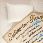 Sisters In Heart - Personalized Blanket - Birthday, Friendship Day Gift For Besties, Friends, Soul Sisters, Girl