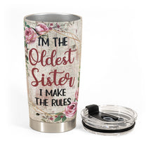 Sisters Rules - Personalized Tumbler Cup - Gift For Sisters