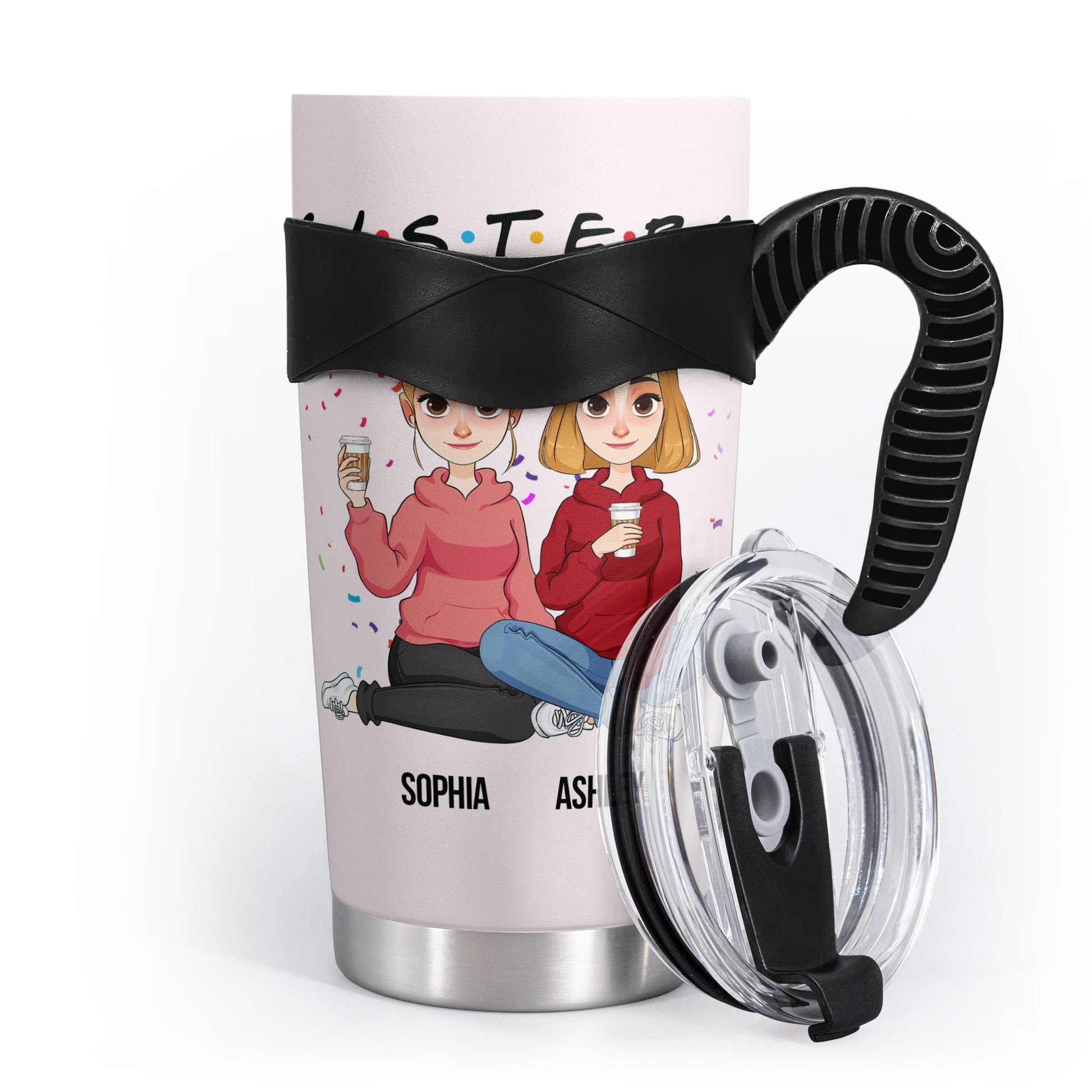 Sisters - Version 3 - Personalized Tumbler Cup