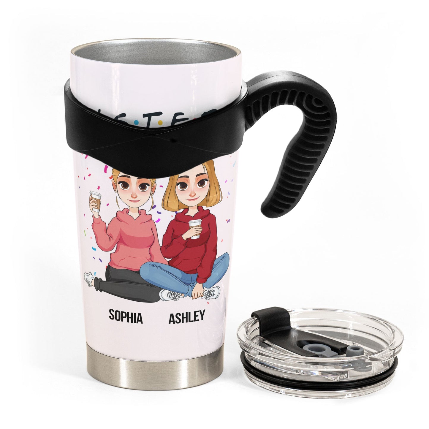 Sisters - Version 3 - Personalized Tumbler Cup