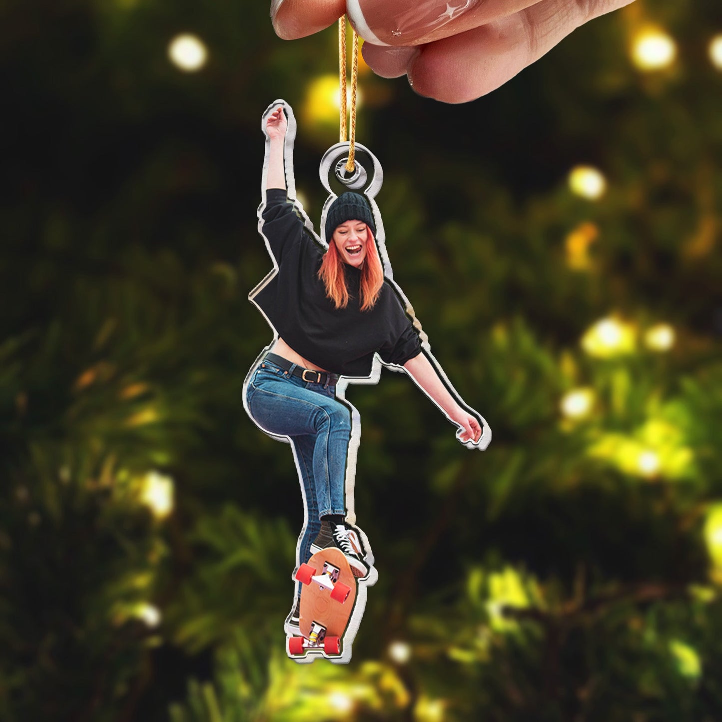 Skateboarding Is My Life - Personalized Acrylic Photo Ornament