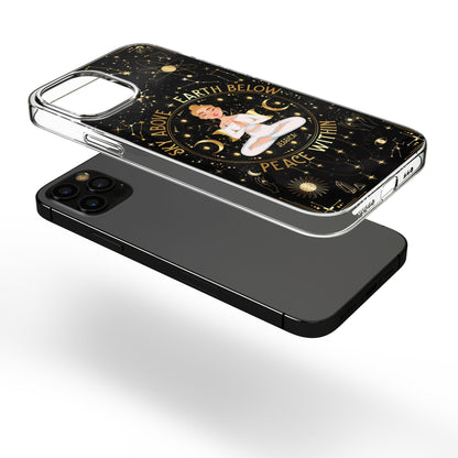 Sky Above, Earth Below, Peace Within - Personalized Clear Phone Case