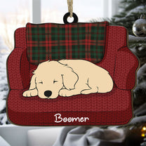 Sleeping Dogs - Personalized Wooden Ornament