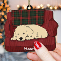 Sleeping Dogs - Personalized Wooden Ornament