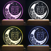 Sleeping On The Moon - Personalized LED Light